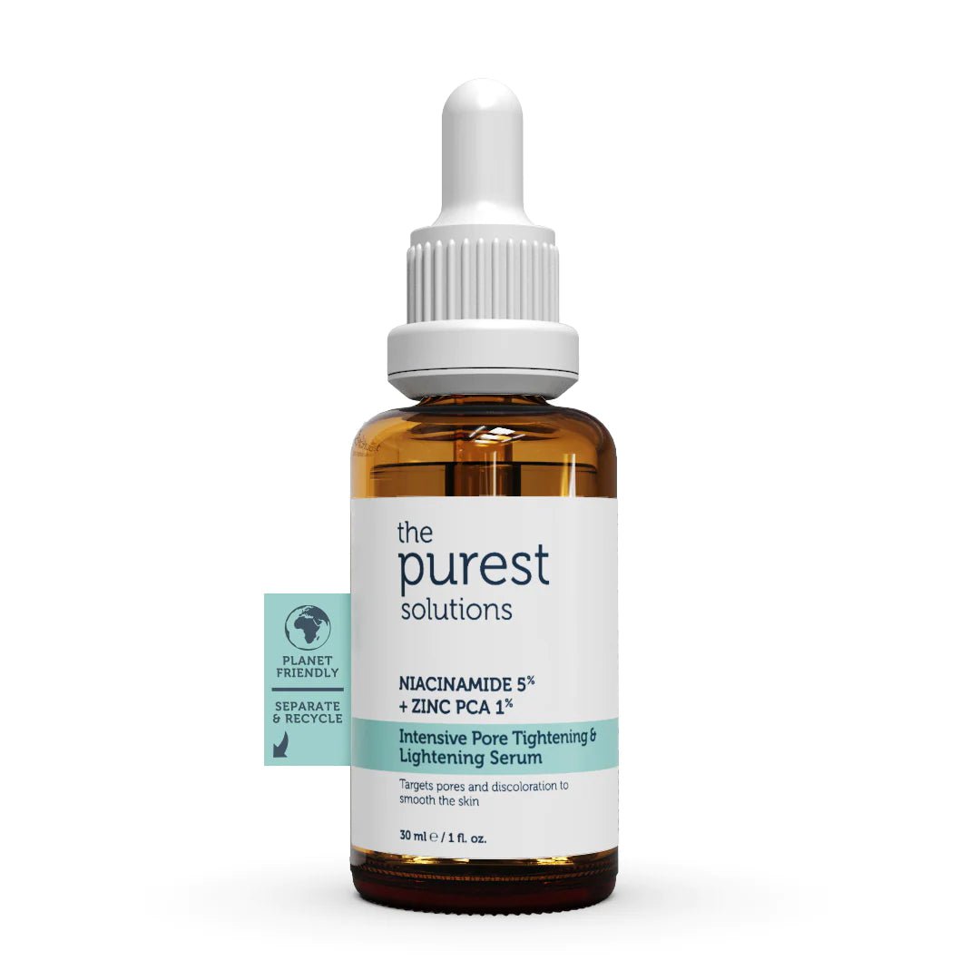 سيروم ذا بيورست سوليوشنز لشد وتفتيح المسام المكثف: نياسيناميد 5% + زنك 1% - 30 مل | The Purest Solutions Intensive Pore Tightening & Brightening Serum: Niacinamide 5% + Zinc 1% - 30ml 30 مل - EROS STORE