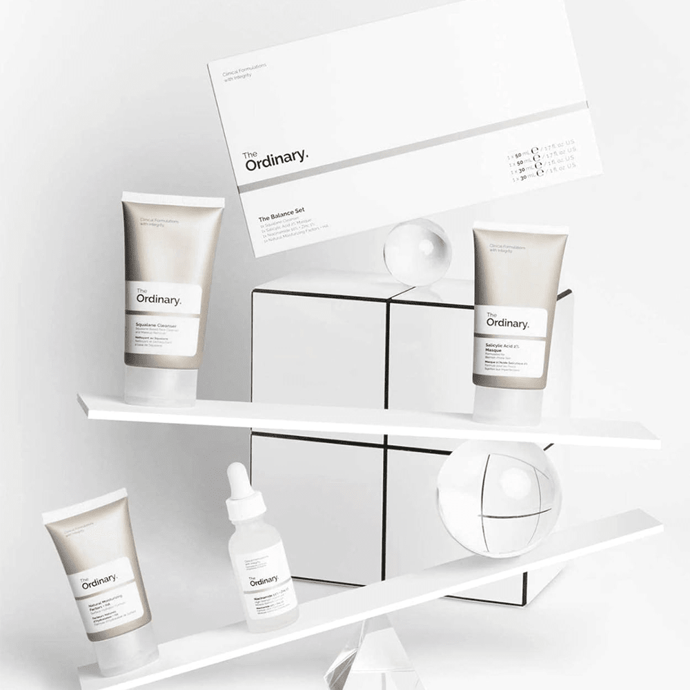 The Ordinary The Balance Daily Skincare Set - 4 Pieces ذا اوردنري مجموعة ذا بالانس العناية اليومية بالبشرة | 4قطع - EROS STORE