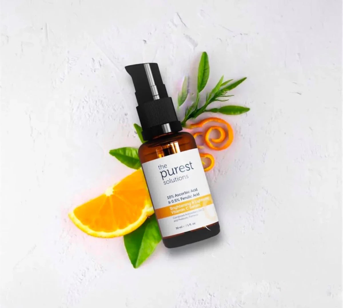 The Purest Solutions Brightening + Lightening Vitamin C Serum - 30ml | ذا بيورست سيروم فيتامين سي - 30 مل 30 مل - EROS STORE