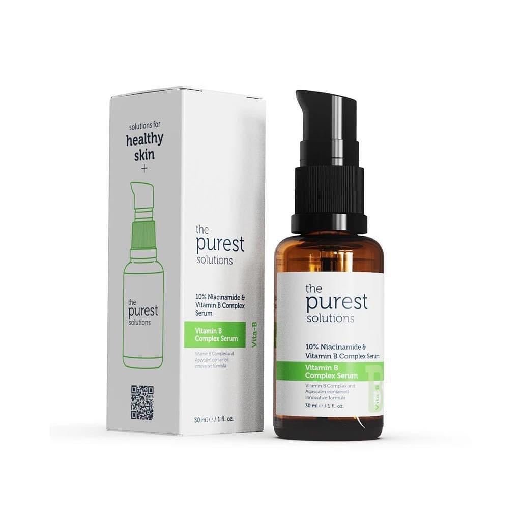 The Purest Solutions Vitamin B Complex Serum (Niacinamide 10% + Vitamin B Complex) | سيروم (نياسيناميد 10% + مركب فيتامين بي) 30 مل - EROS STORE