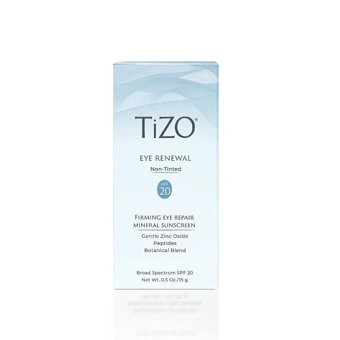 Tizo Eye Renewal Non - Tinted Sunscreen SPF20 - 15g | تايزو كريم مجدد واقي شمسي لمحيط العين مع عامل حماية من الشمس 20 - 15 غرام 15g - EROS STORE