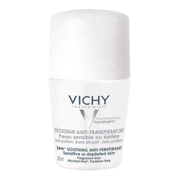 Vichy 48H Sensitive Antiperspirant Deodorant 50ml | مضاد للتعرق المركز للبشرة الحساسه 48 ساعه من فيتشي 50مل 50 مل - EROS STORE