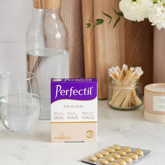 Vitabiotics Perfectil Original Skin,Hair Nals 30 Tablets مكملات الشعر و الاضافر بيرفكتل 30 كبسولة 30 تاب - EROS STORE