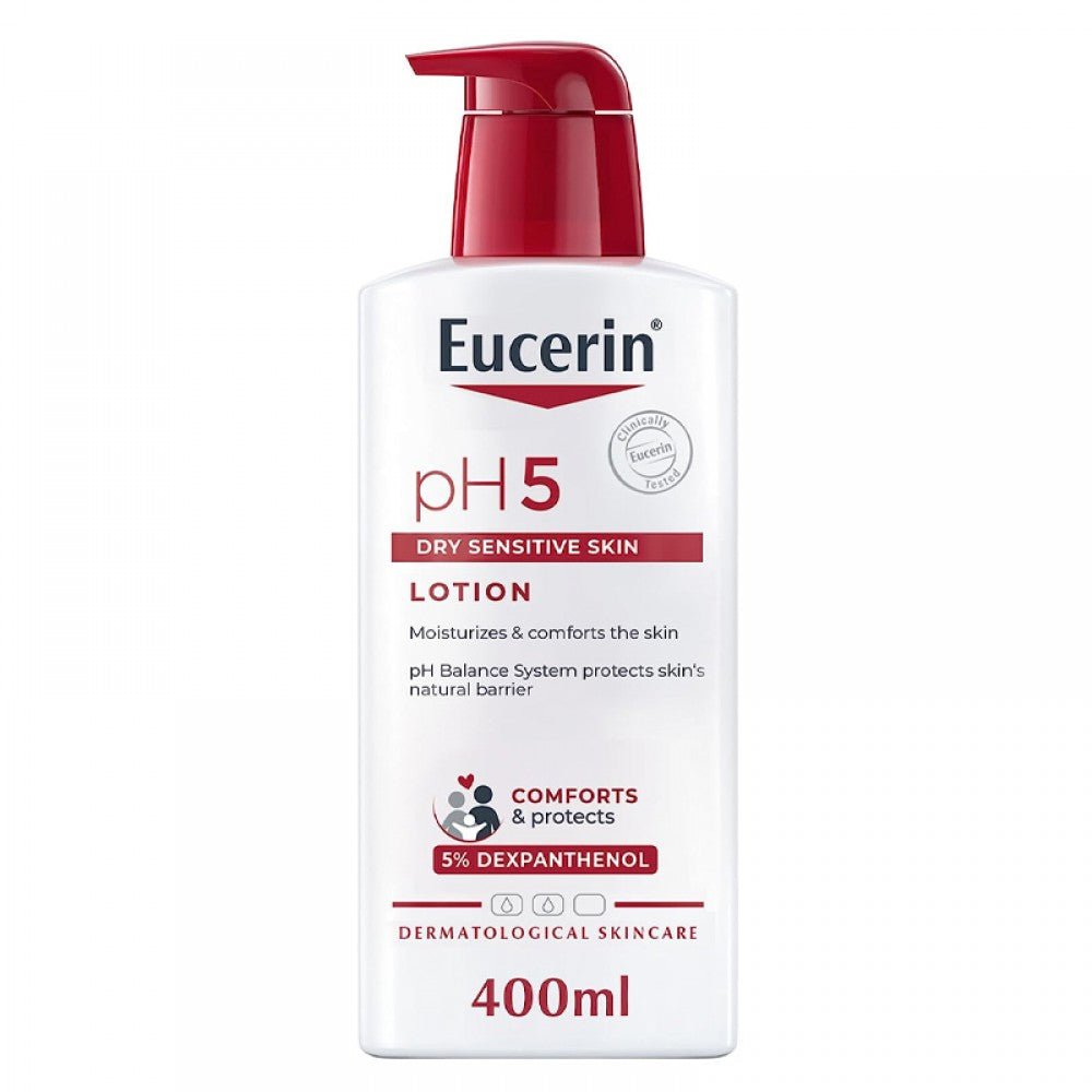 يوسيرين لوشن pH5 للبشرة الحساسة والجافة - 400 مل | Eucerin pH5 Lotion for Sensitive and Dry Skin - 400ml - EROS STORE