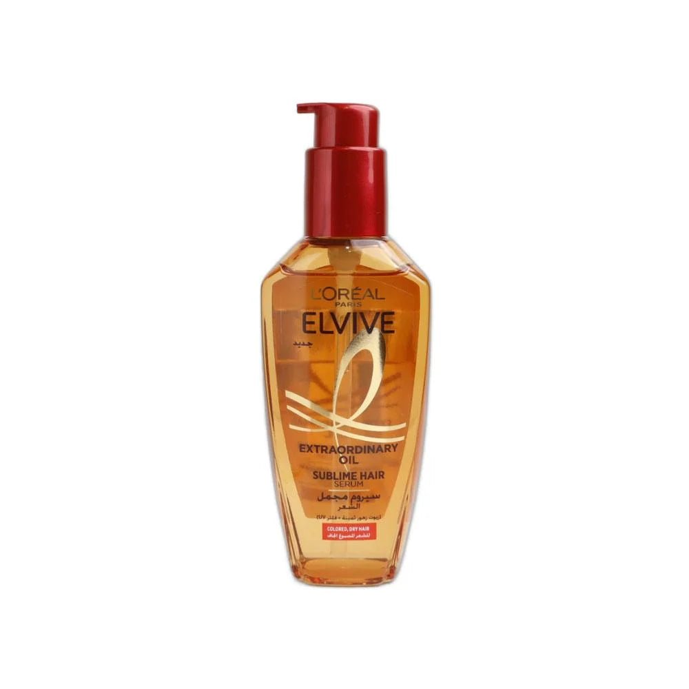 زيت الشعر إلفيف إكسترا أ للشعر الجاف والمصبوغ Elvive Extraordinary Oil – Colored& Dry Hair Serum 100 مل - EROS STORE