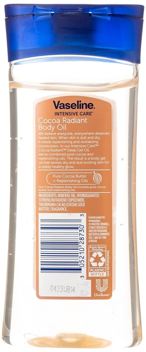 زيت جل الكاكاو المشع للعناية المركزة من فازلين | Vaseline Intensive Care Cocoa Radiant Body Gel Oil - EROS STORE